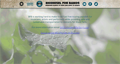 Desktop Screenshot of biodieselforbands.org